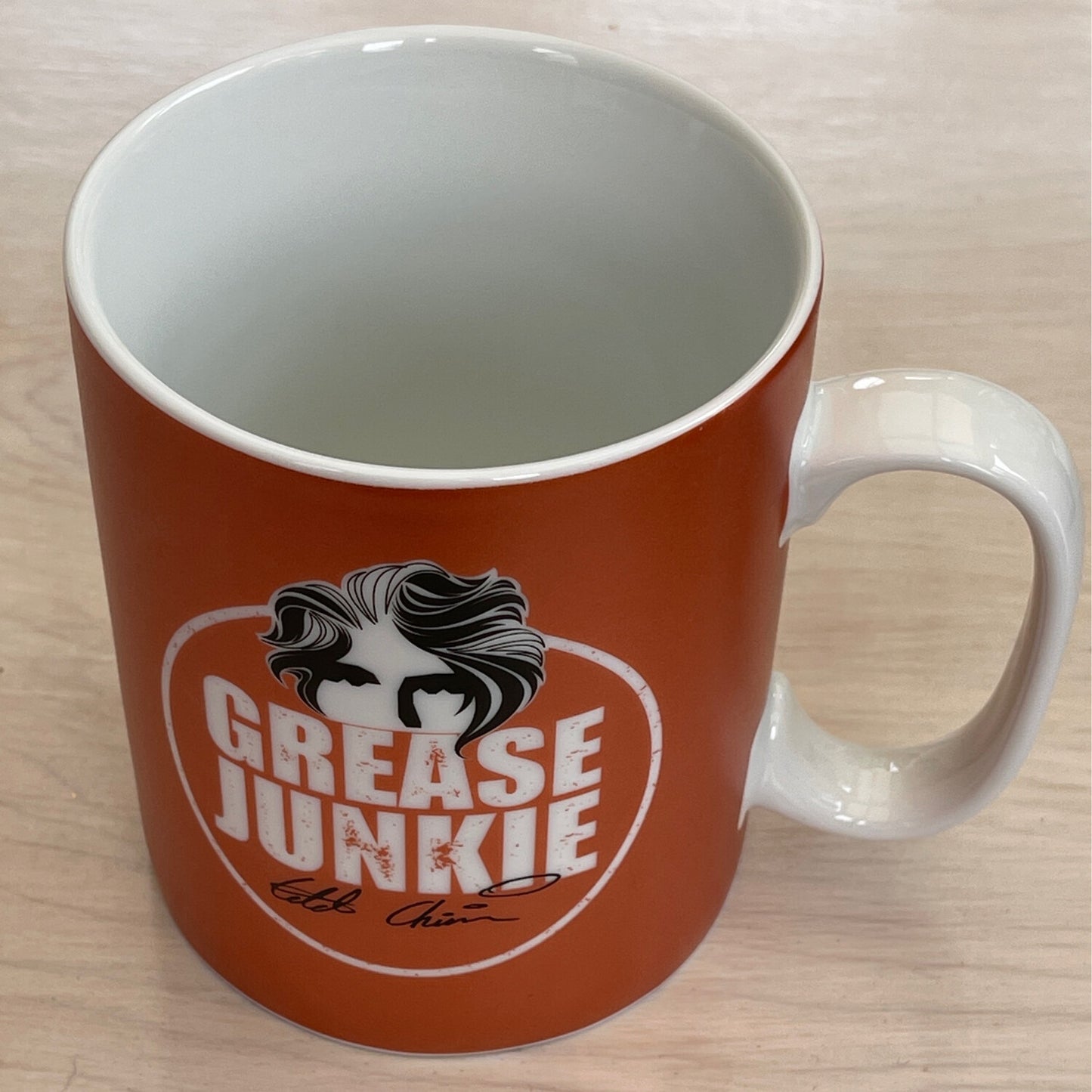 "Grease Junkie Orange", Big Mug, 460ml, Porcelain
